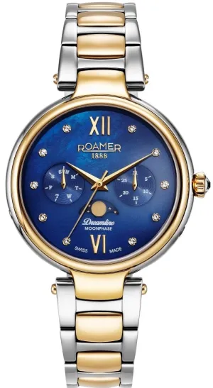 Roamer Watch Dreamline Blue MOP Moonphase