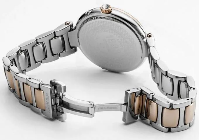 Roamer Watch Dreamline Moonphase Pink MOP Dial Rose Gold Bicolour