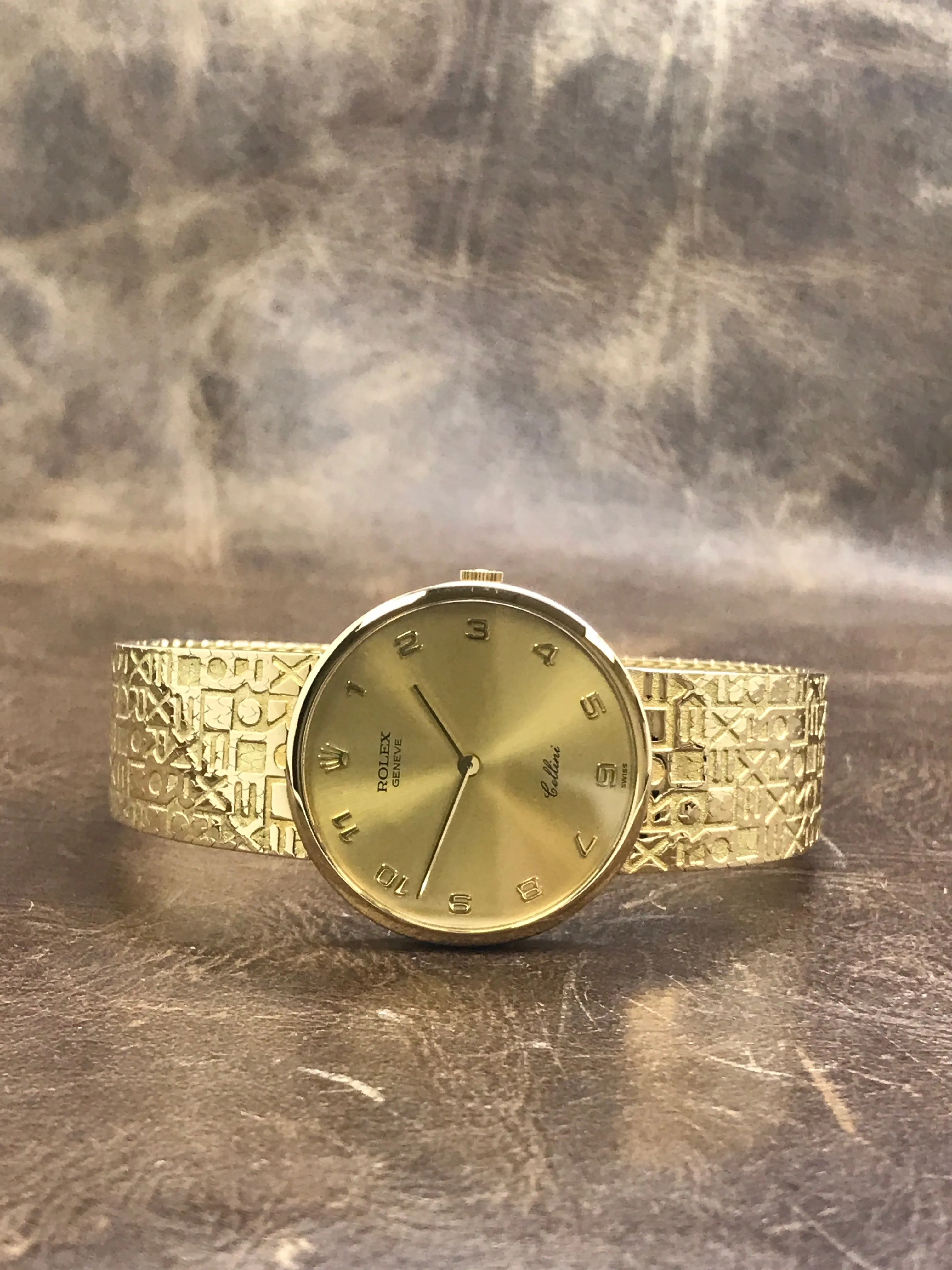 Rolex Cellini 4934 Champagne Dial Hand Wind Watch