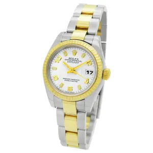 Rolex Datejust 179173 White Dial Automatic  Women's Watch