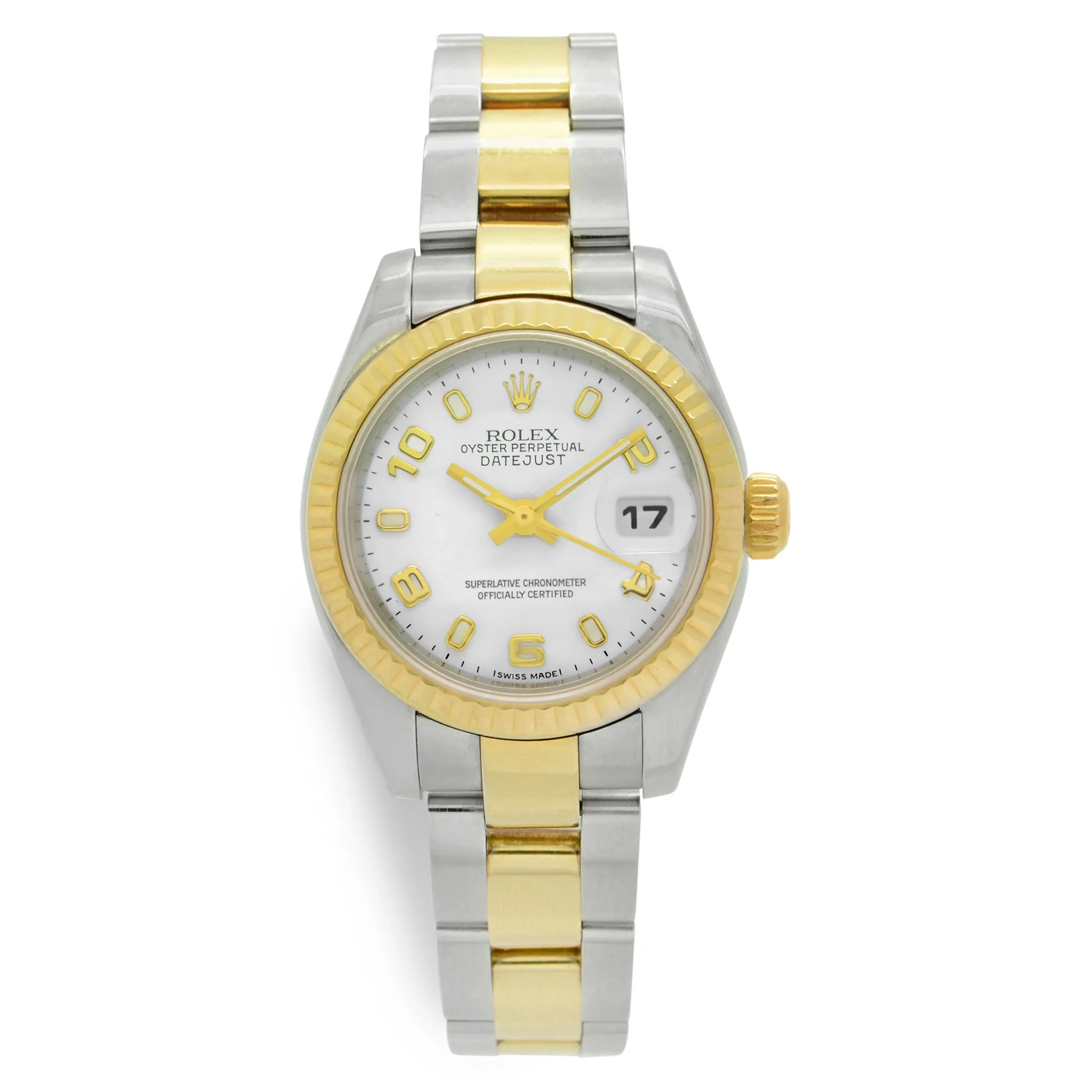Rolex Datejust 179173 White Dial Automatic  Women's Watch