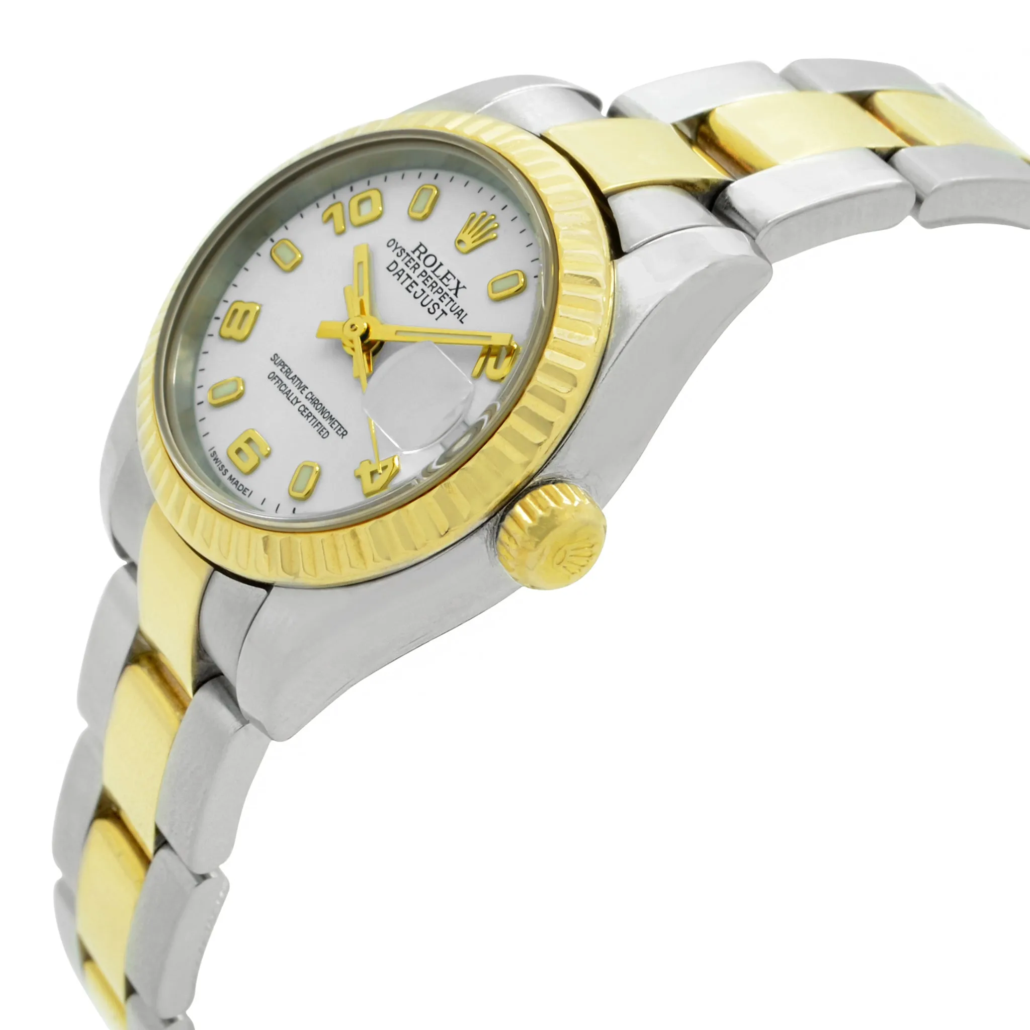 Rolex Datejust 179173 White Dial Automatic  Women's Watch