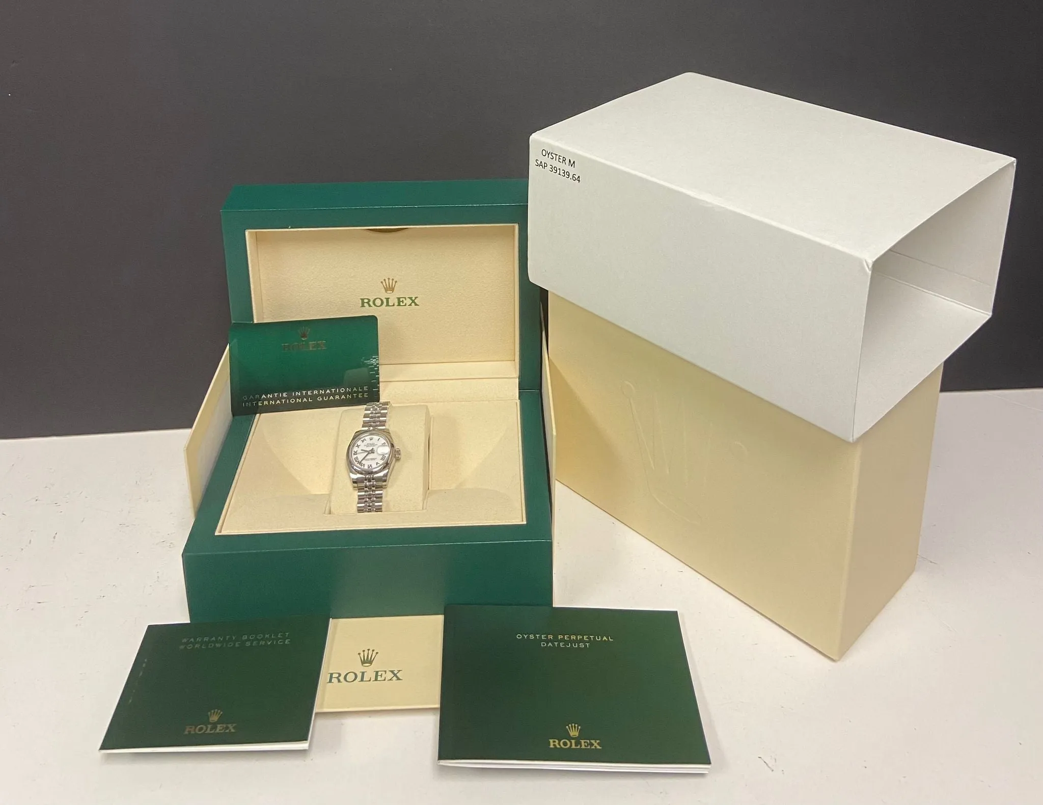 Rolex Datejust 26mm 179160 White Roman Dial Automatic Women's Watch