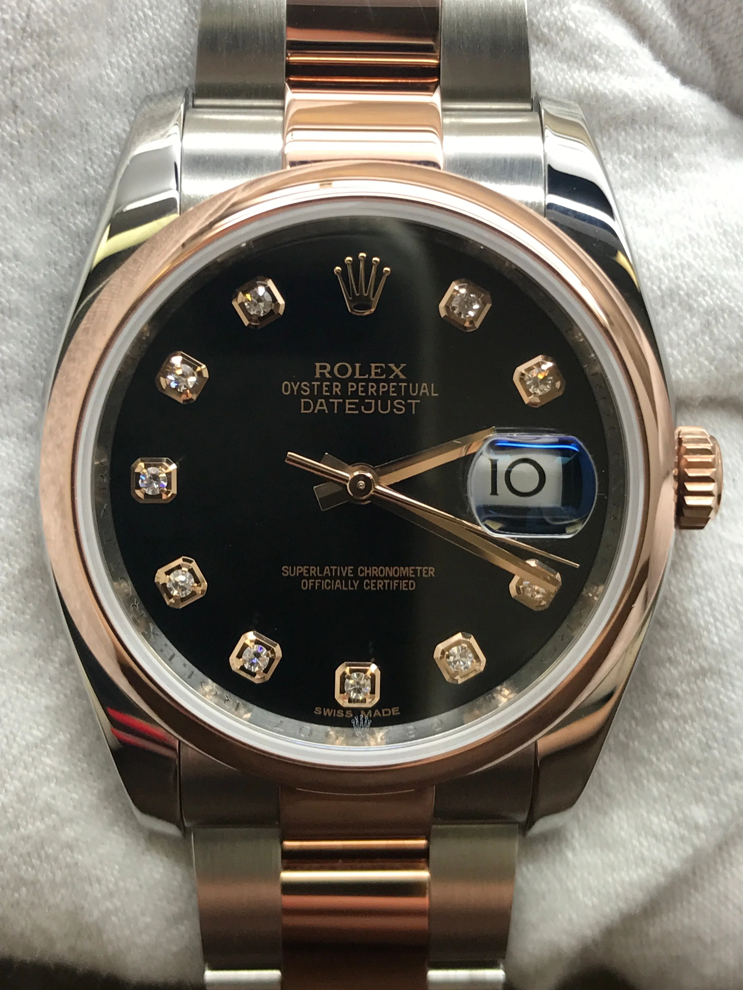 Rolex Datejust 36mm 116201 Black Dial Automatic Watch