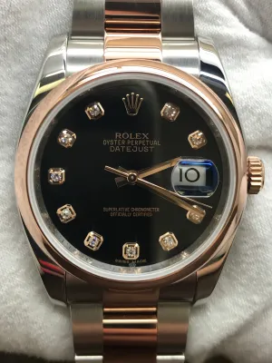 Rolex Datejust 36mm 116201 Black Dial Automatic Watch