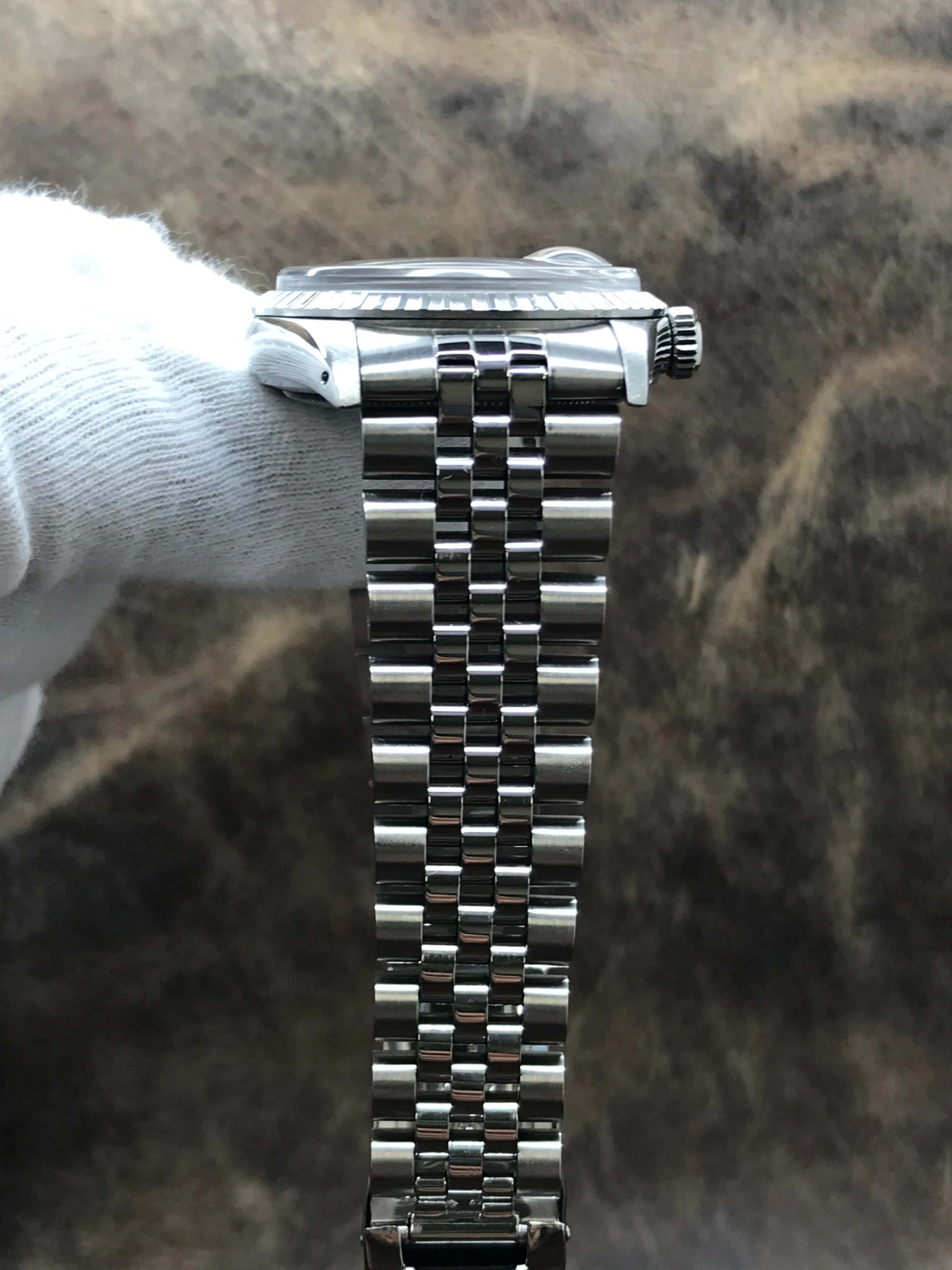 Rolex Datejust 36mm 16030 Custom Logo Blue Dial Automatic Watch