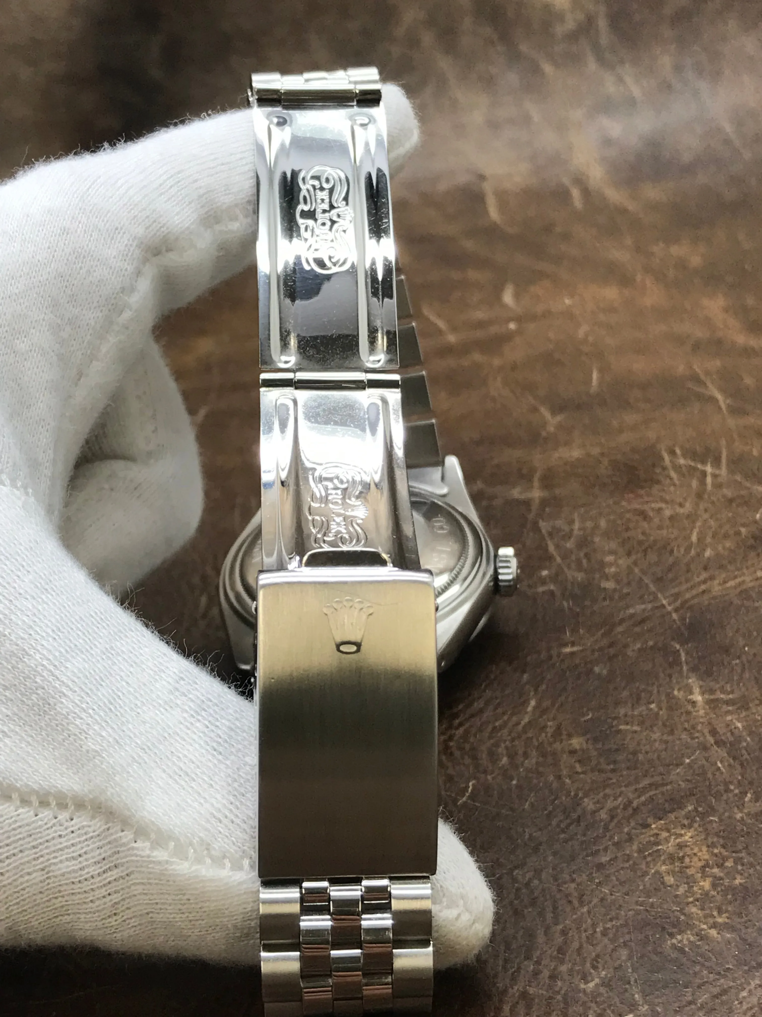 Rolex Datejust 36mm 16030 Custom Logo Blue Dial Automatic Watch