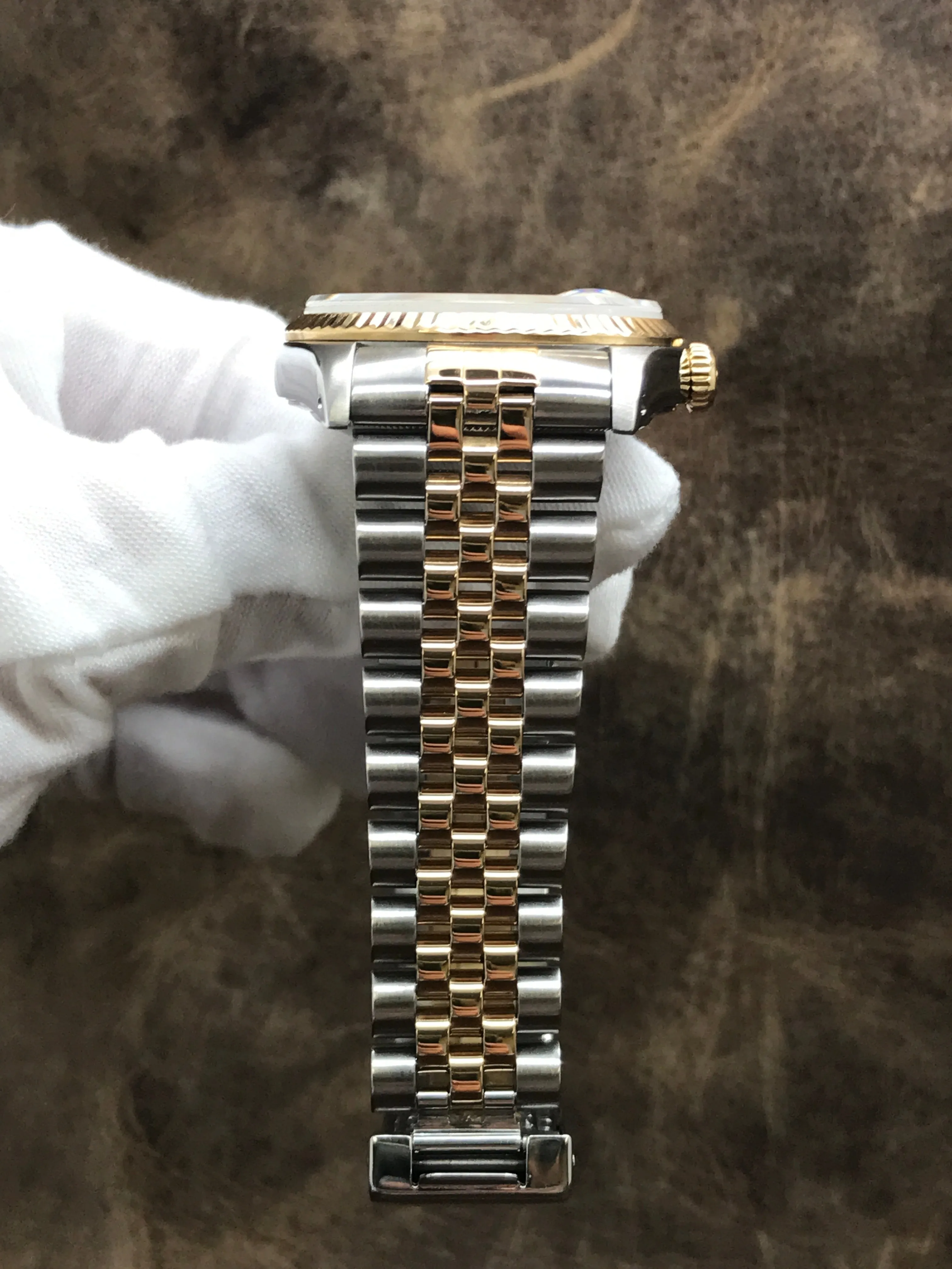 Rolex Datejust 36mm 16233 Porcelain Creme Dial Automatic Watch