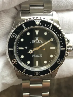 Rolex No Date Submariner 14060M Black Dial Automatic Men's Watch
