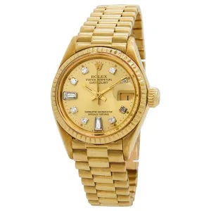Rolex President 26mm President 69178 Champagne Dial Automatic Women's Watch