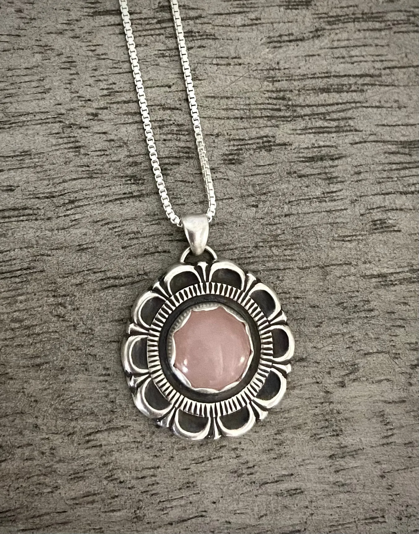 Rose Quartz Bloom Pendant
