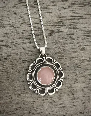 Rose Quartz Bloom Pendant