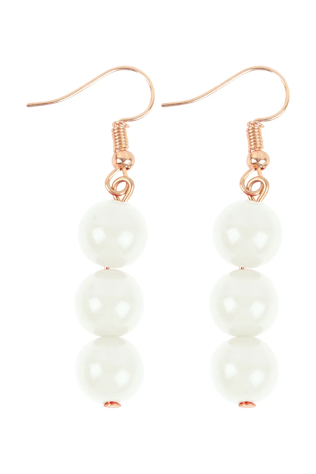 ROUND BEAD LAYERED STATEMENT NECKLACE AND EARRING SET