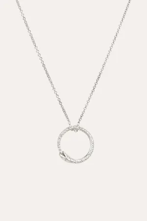 Round Snake Necklace (Silver)
