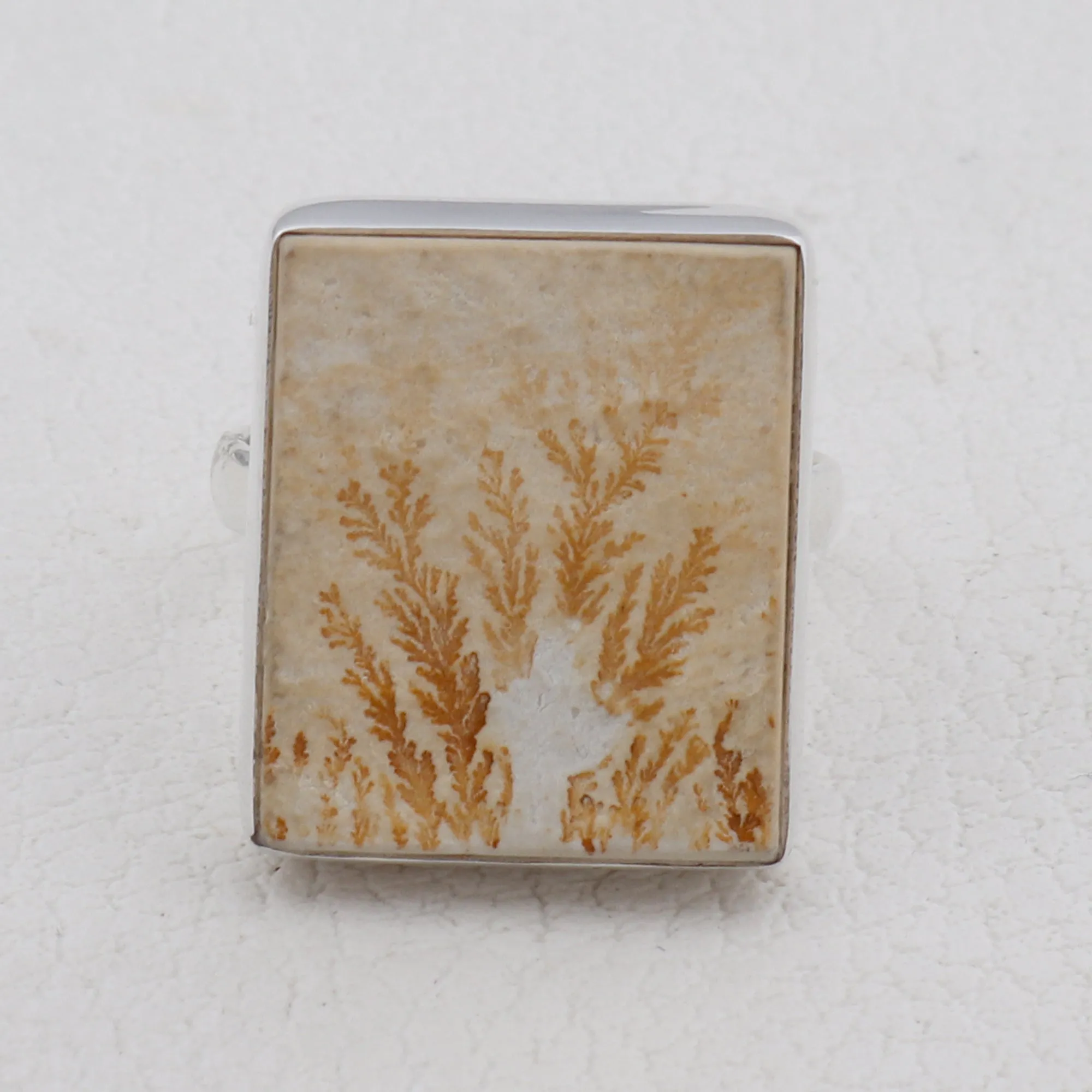 Russian Dendritic Opal Silver Ring