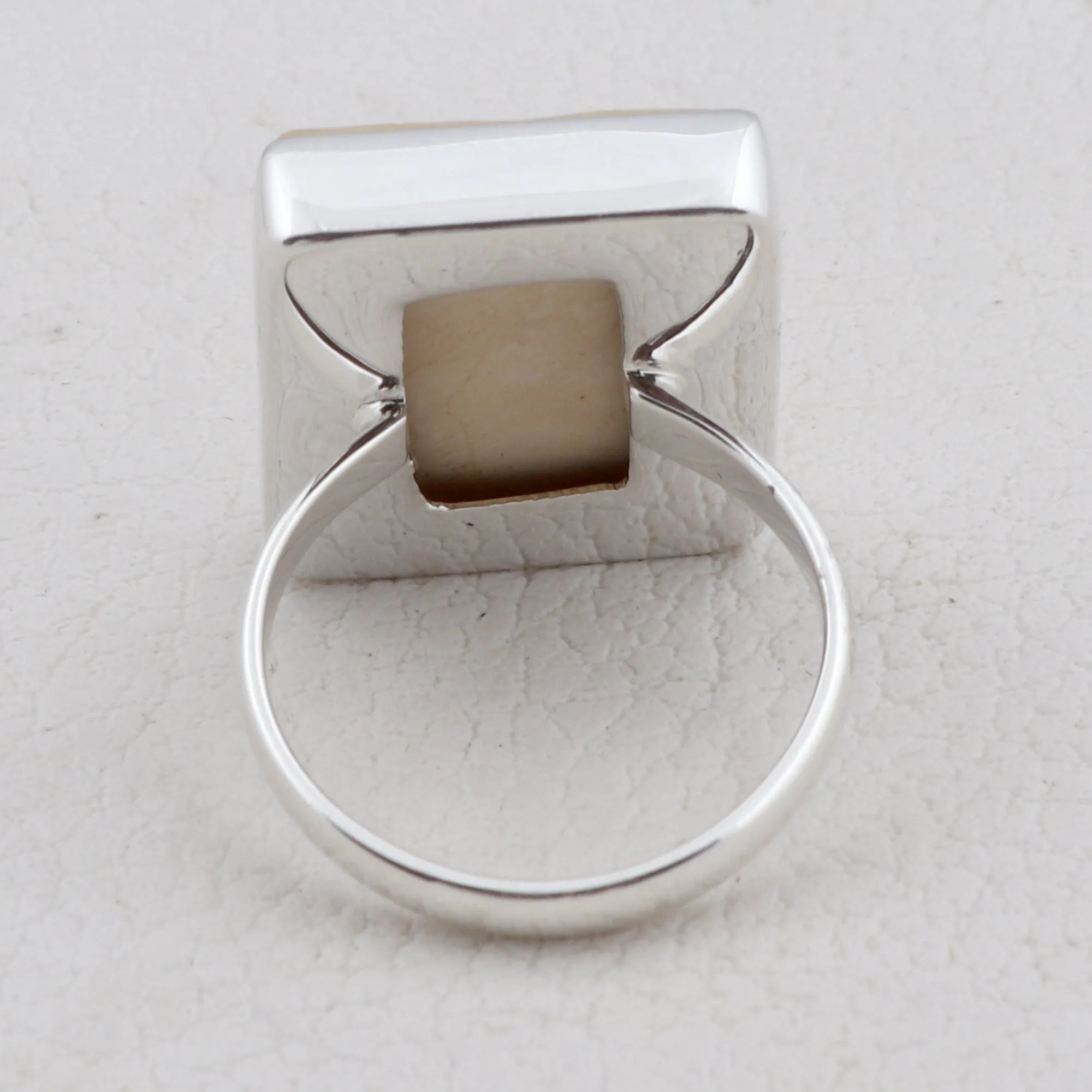 Russian Dendritic Opal Silver Ring