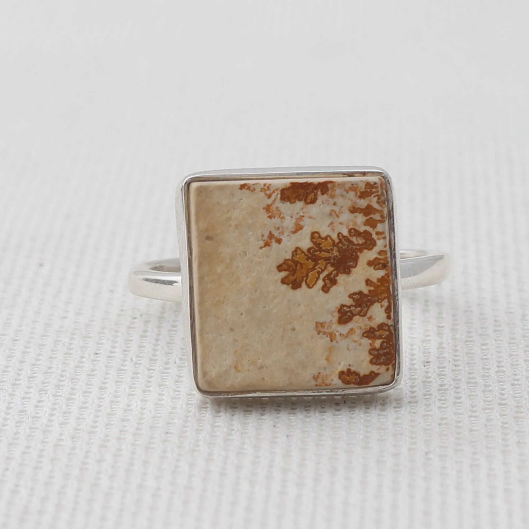 Russian Dendritic Opal Silver Ring