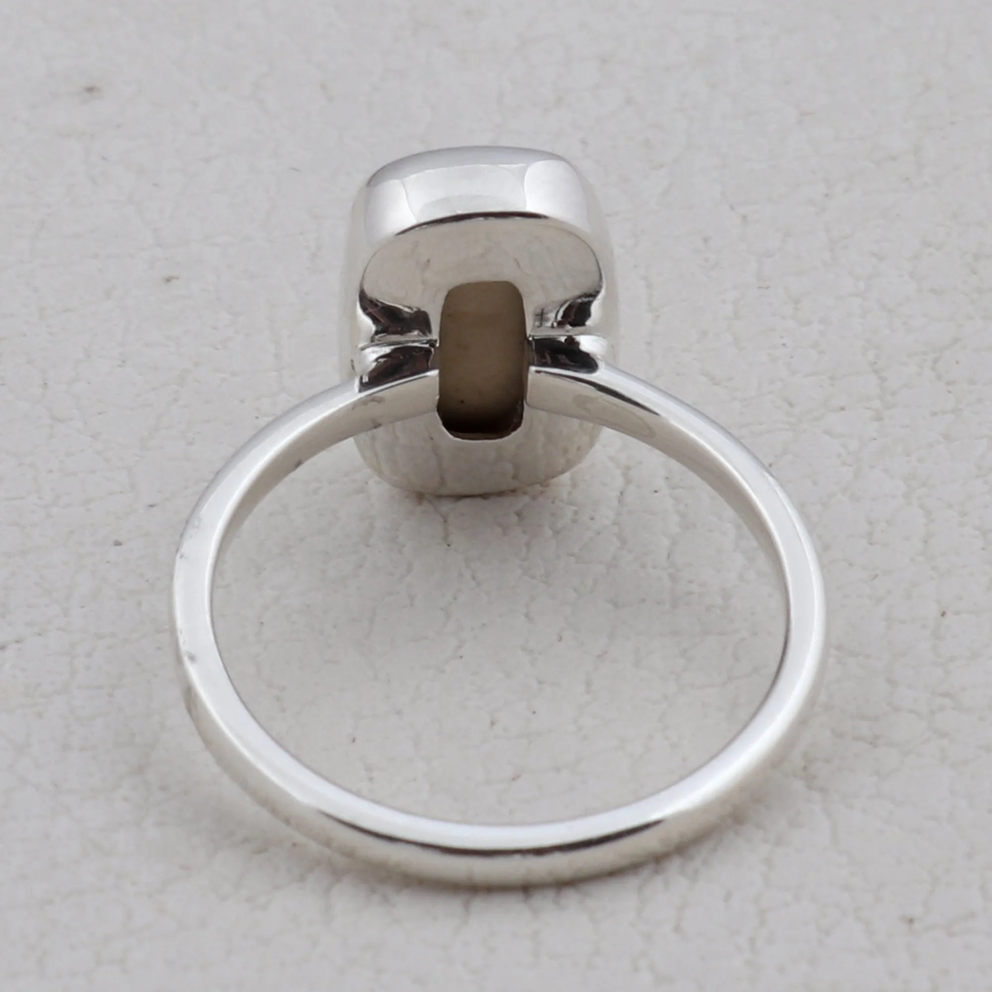 Russian Dendritic Opal Silver Ring