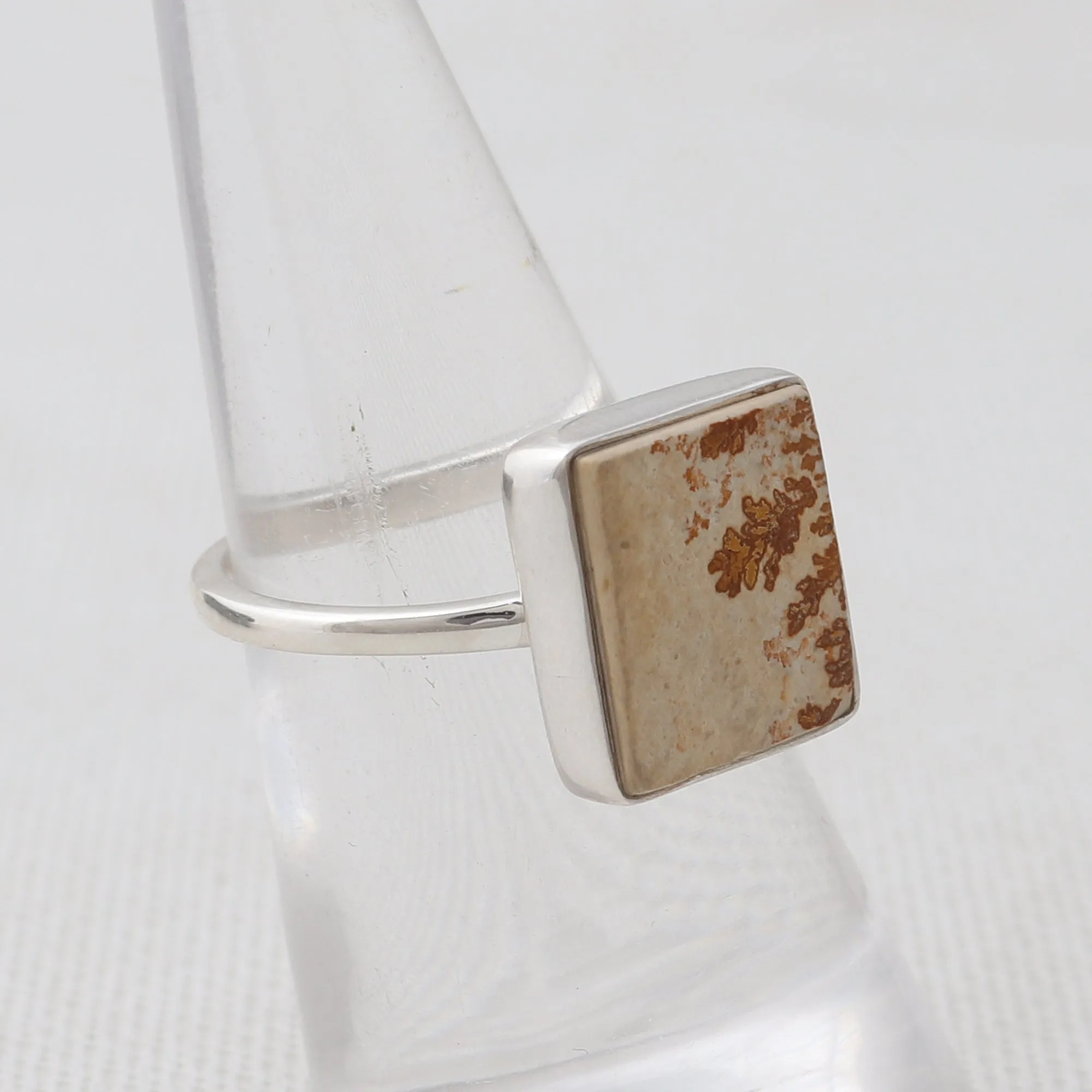 Russian Dendritic Opal Silver Ring