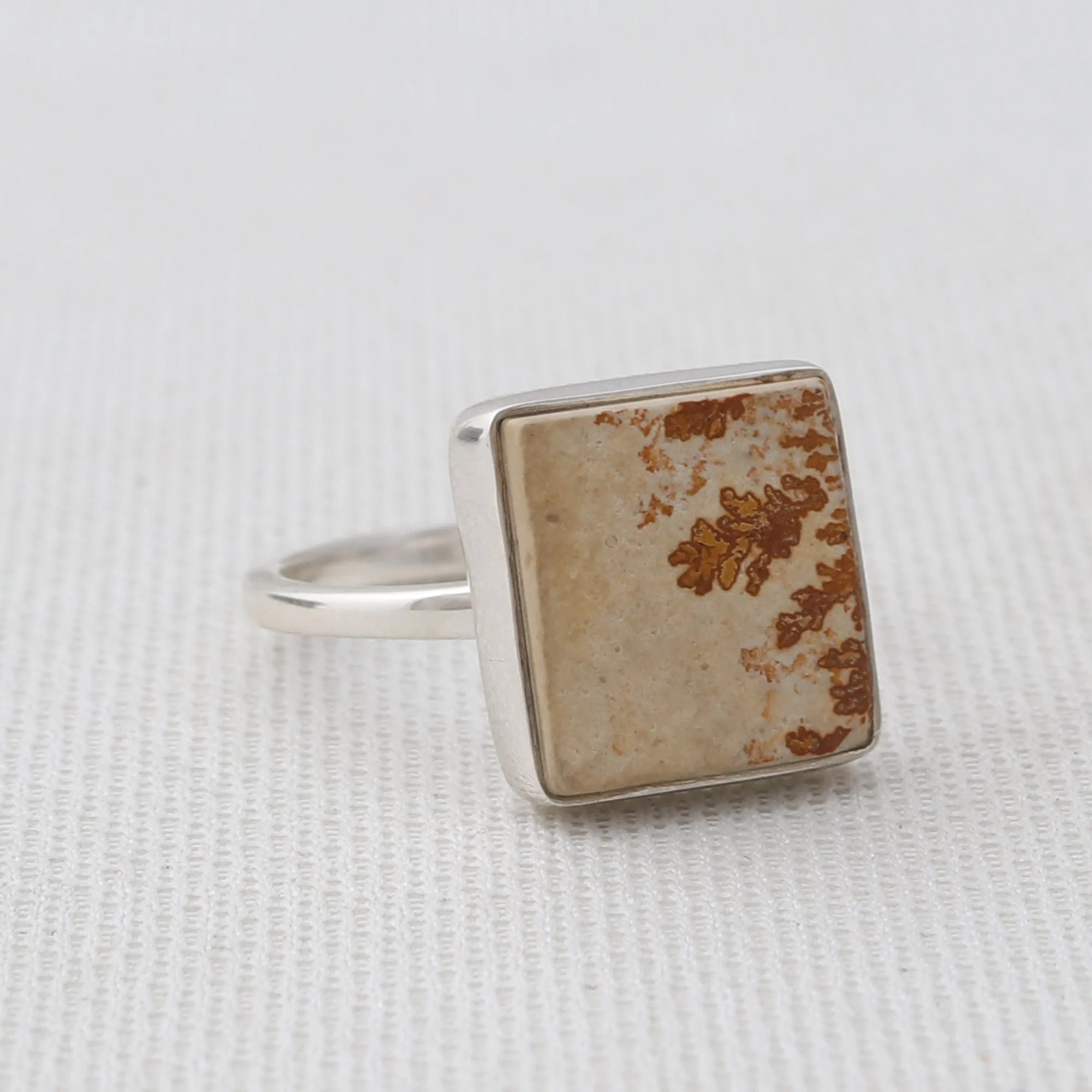 Russian Dendritic Opal Silver Ring