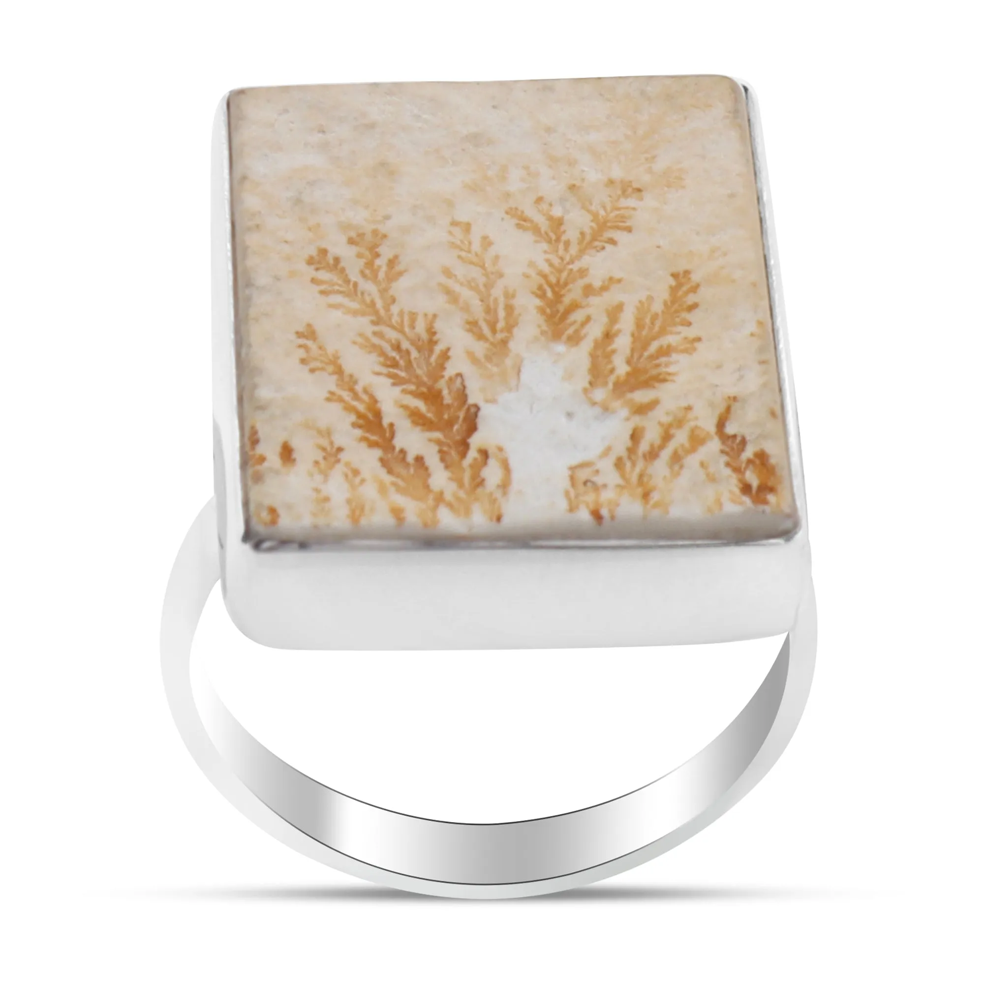 Russian Dendritic Opal Silver Ring