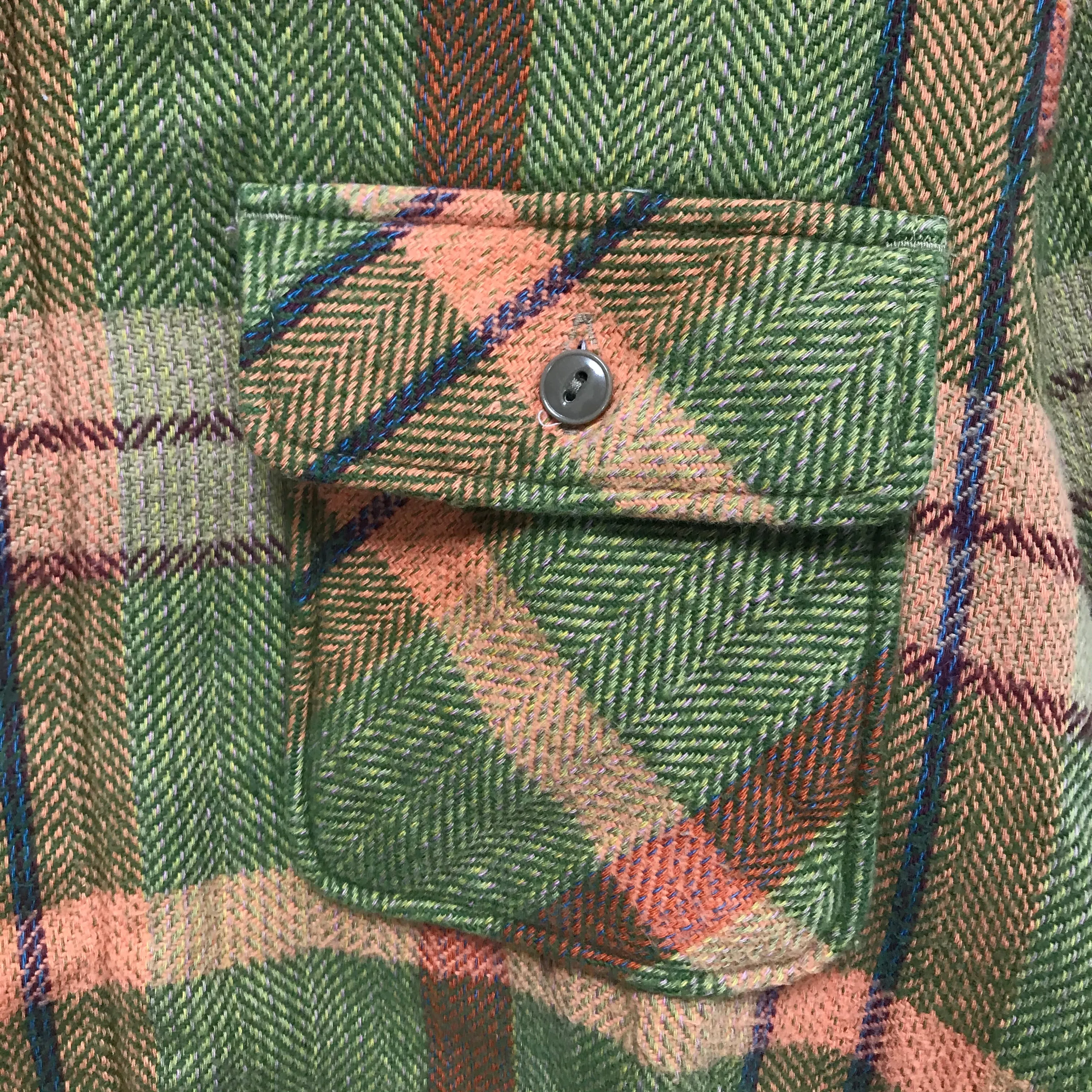 [S] Kapital Flannel L/S Shirt Green/Beige