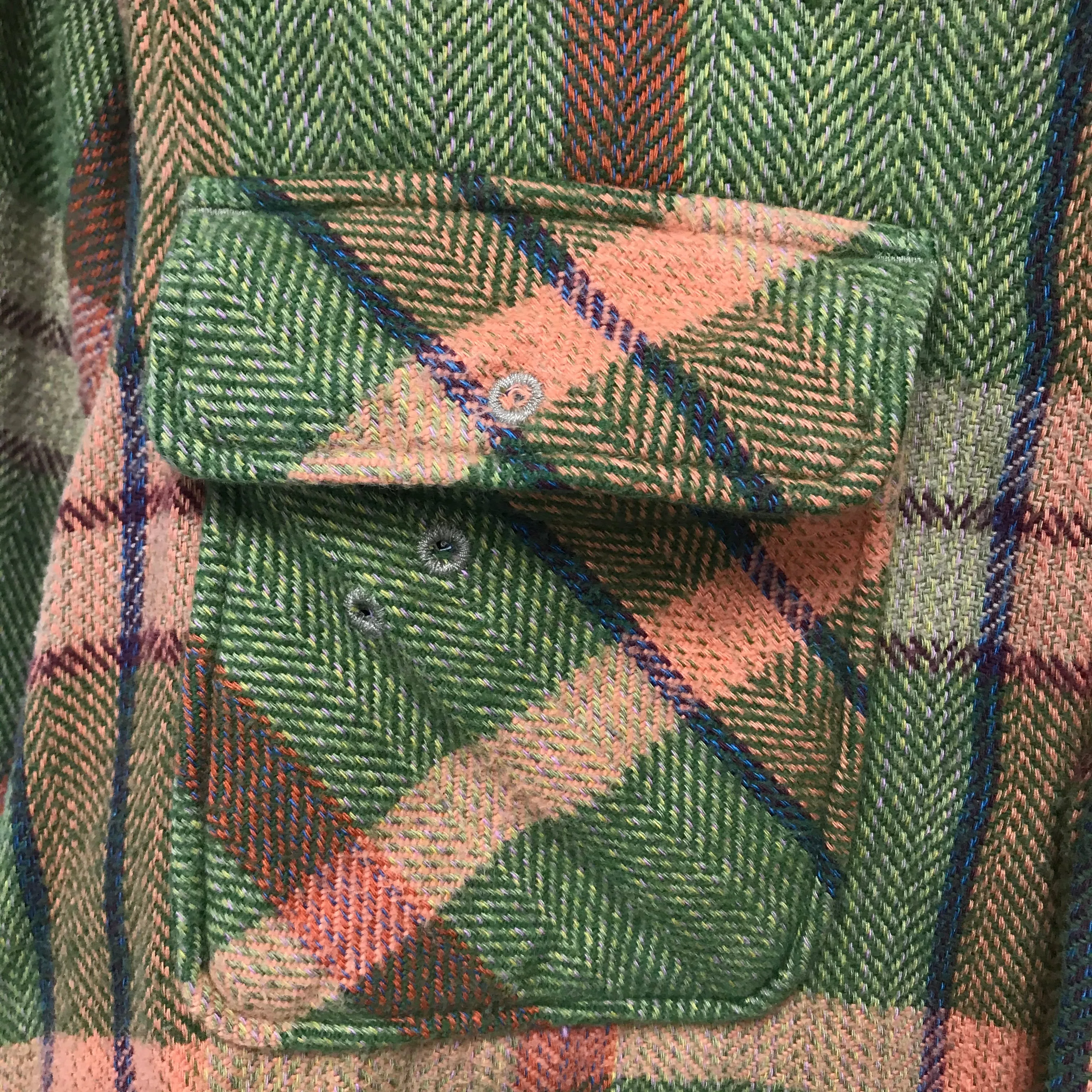 [S] Kapital Flannel L/S Shirt Green/Beige
