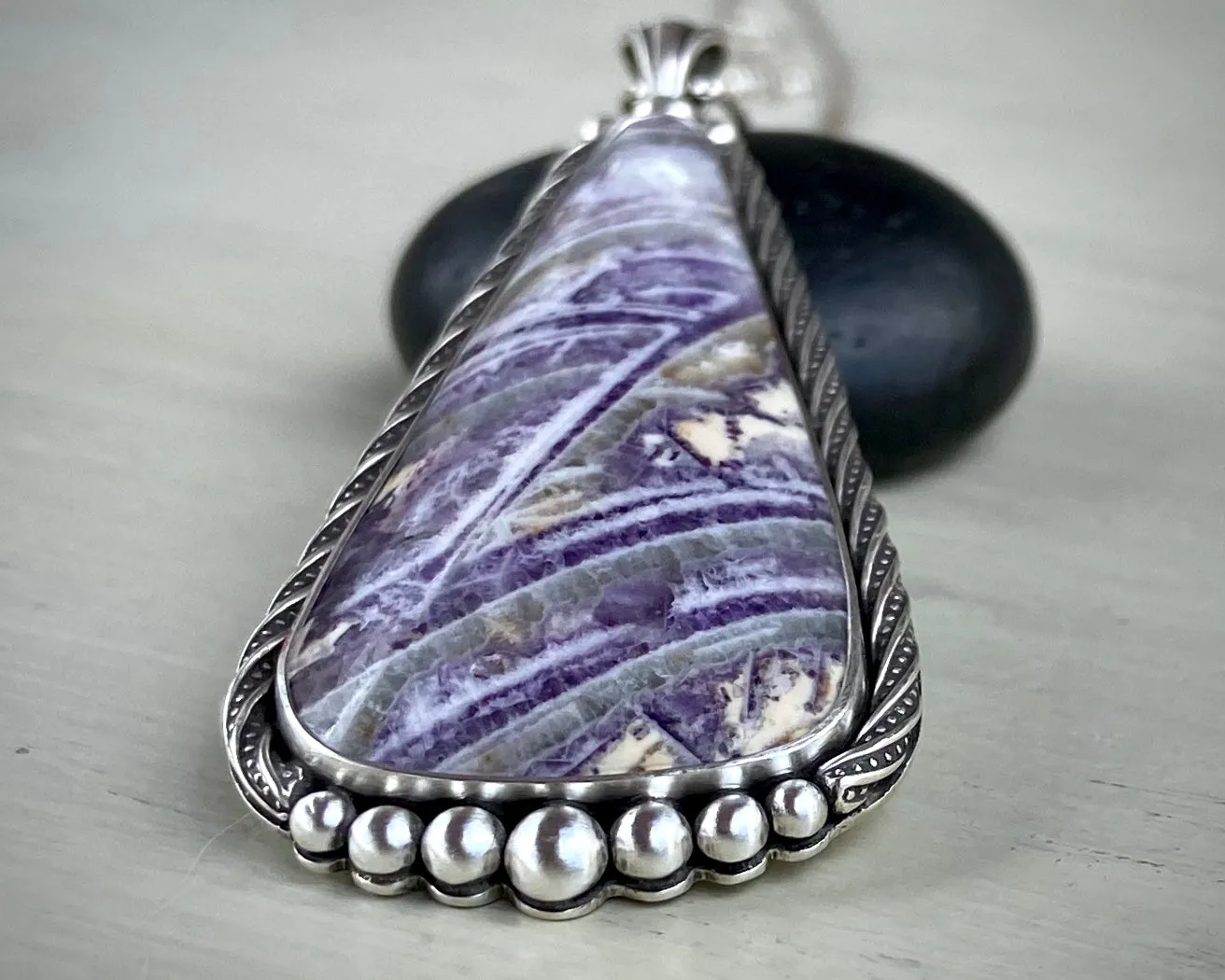 Sagenitic Fluorite Pendant