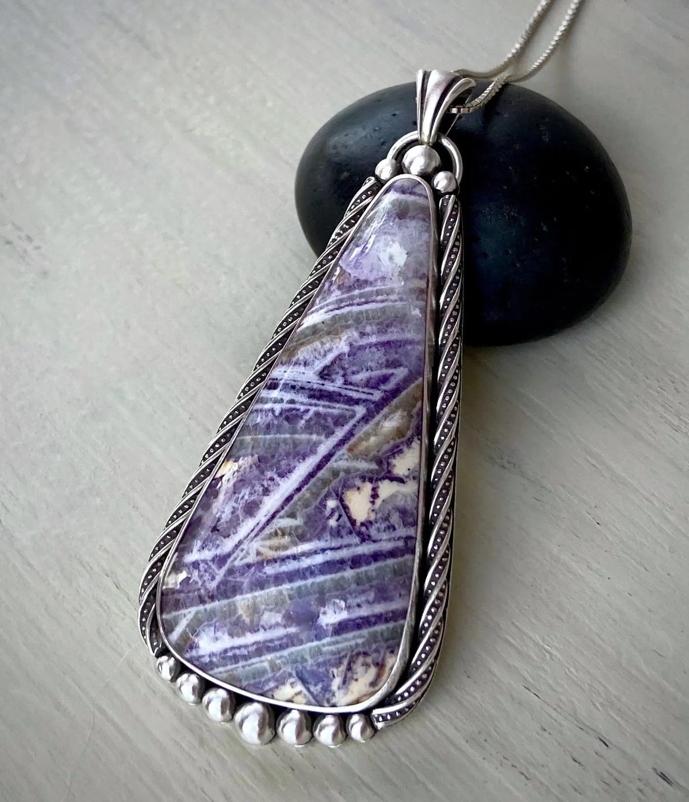 Sagenitic Fluorite Pendant