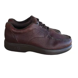 SAS Men's Casuals Bout Time Lace Up Brown Leather Loafer Shoes  7M