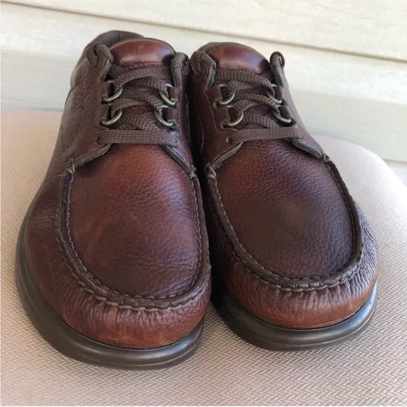 SAS Men's Casuals Bout Time Lace Up Brown Leather Loafer Shoes  7M