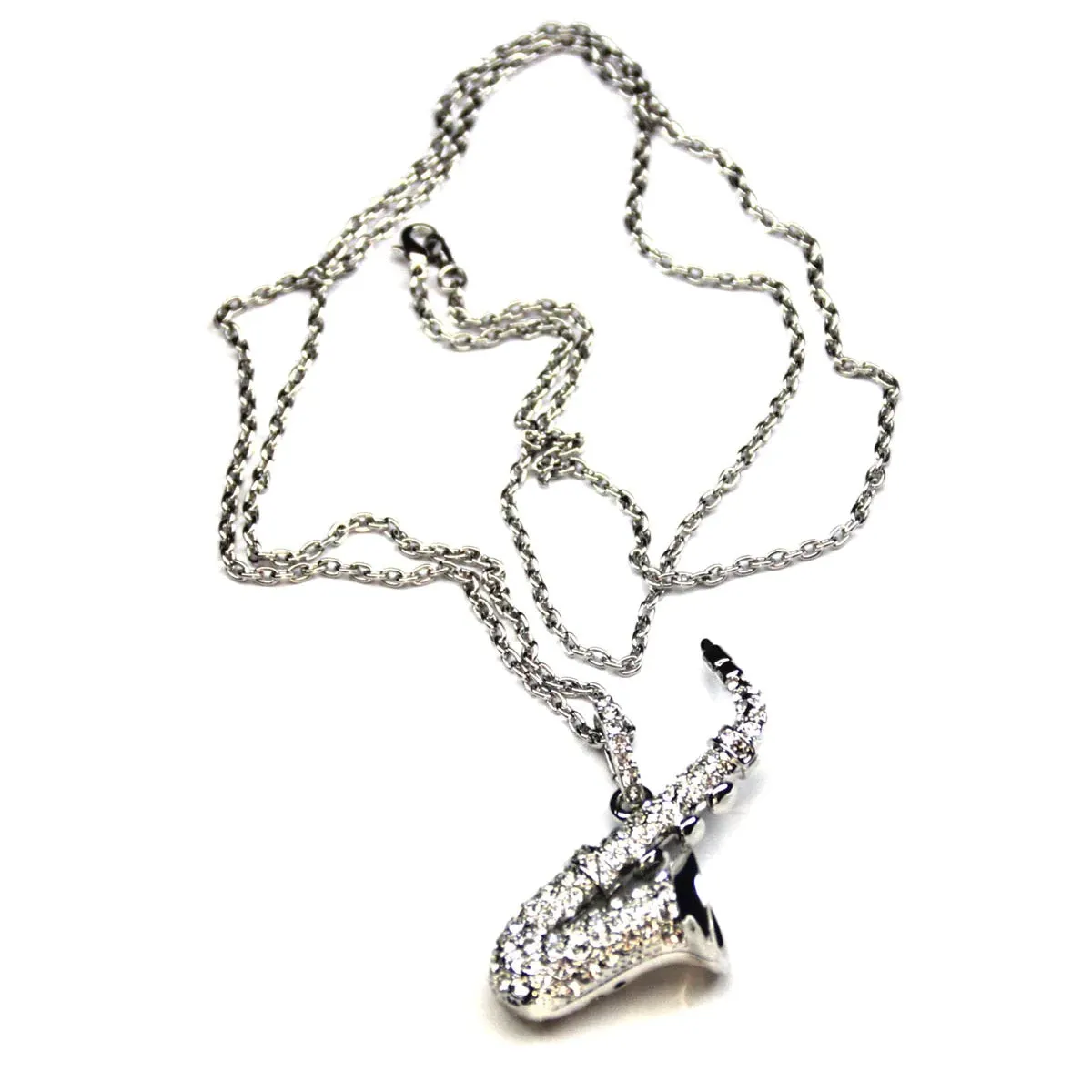 Saxophone Pendant Necklace