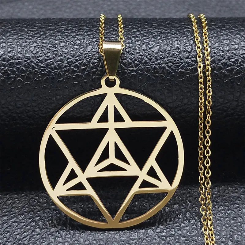 Seven Archangels Amulet Stainless Steel Necklace - The Ultimate Gothic Talisman for Protection and Guidance