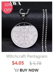 Seven Archangels Amulet Stainless Steel Necklace - The Ultimate Gothic Talisman for Protection and Guidance