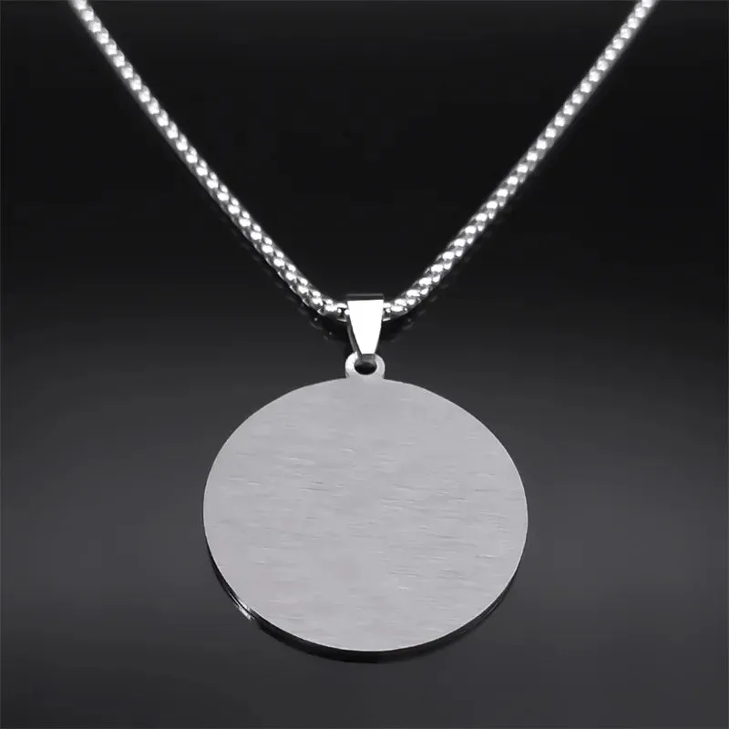 Seven Archangels Amulet Stainless Steel Necklace - The Ultimate Gothic Talisman for Protection and Guidance