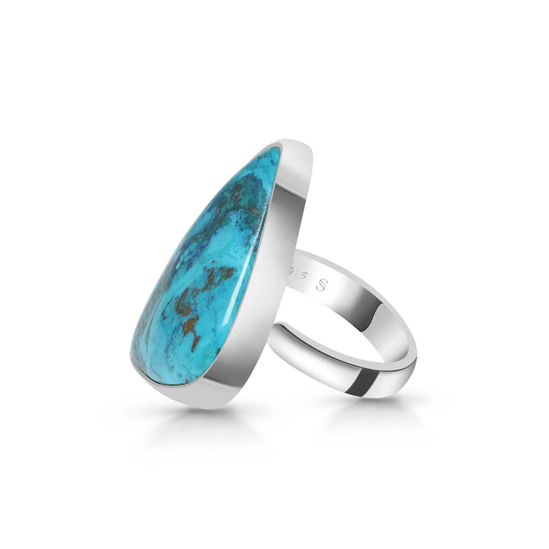 Shattuckite Adjustable Ring-(STK-R-3.)