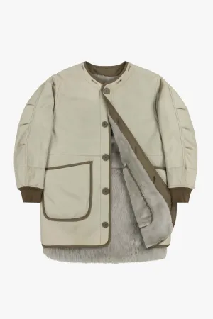Shearling Coat - Pale Jade / Jade
