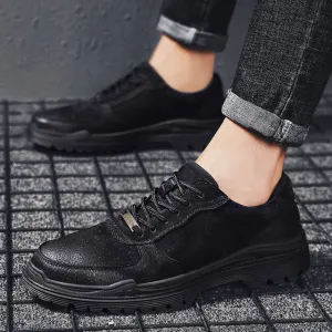 shoes Men Sneakers Low Top Black Shoes suede leather Men's Casual Shoes Male Brand Fashion lace up Handmade Men Classic Shoes