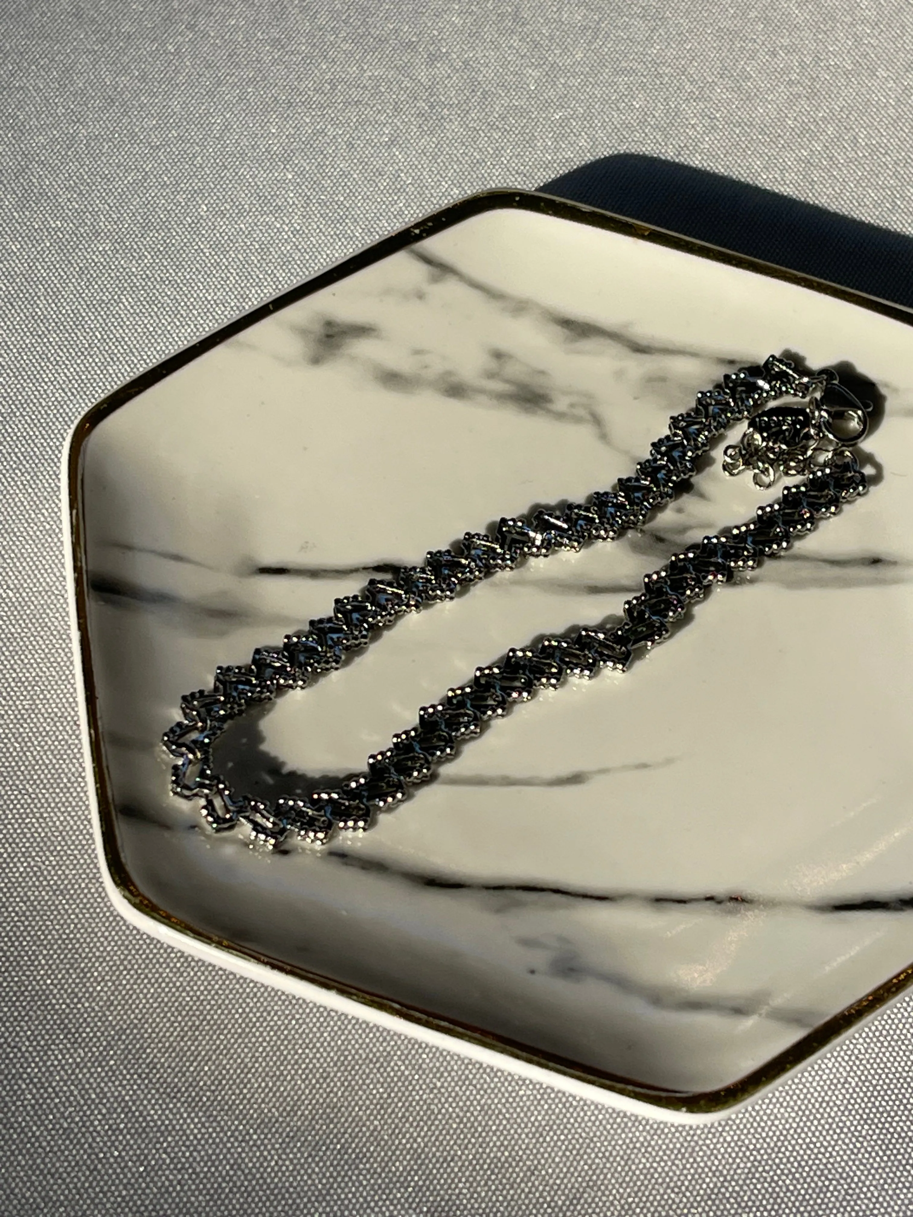 Silver Statement Anklet