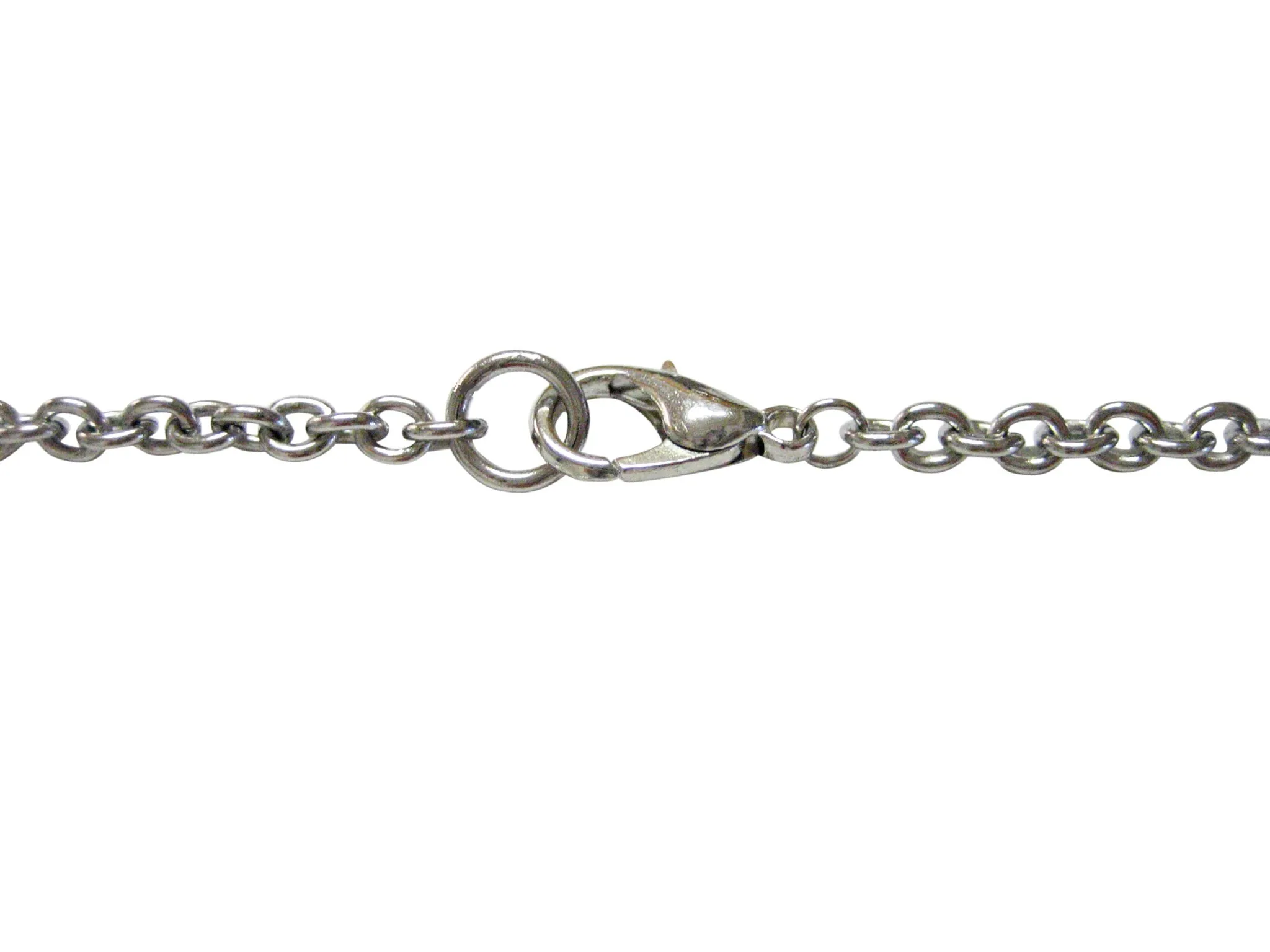 Silver Toned Etched West Virginia State Flag Pendant Necklace