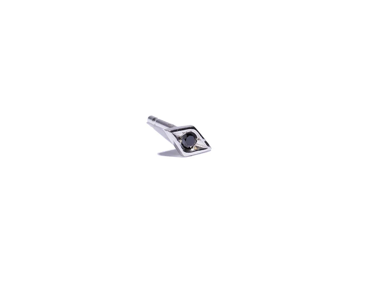 Single Diamond Eye Stud Earring