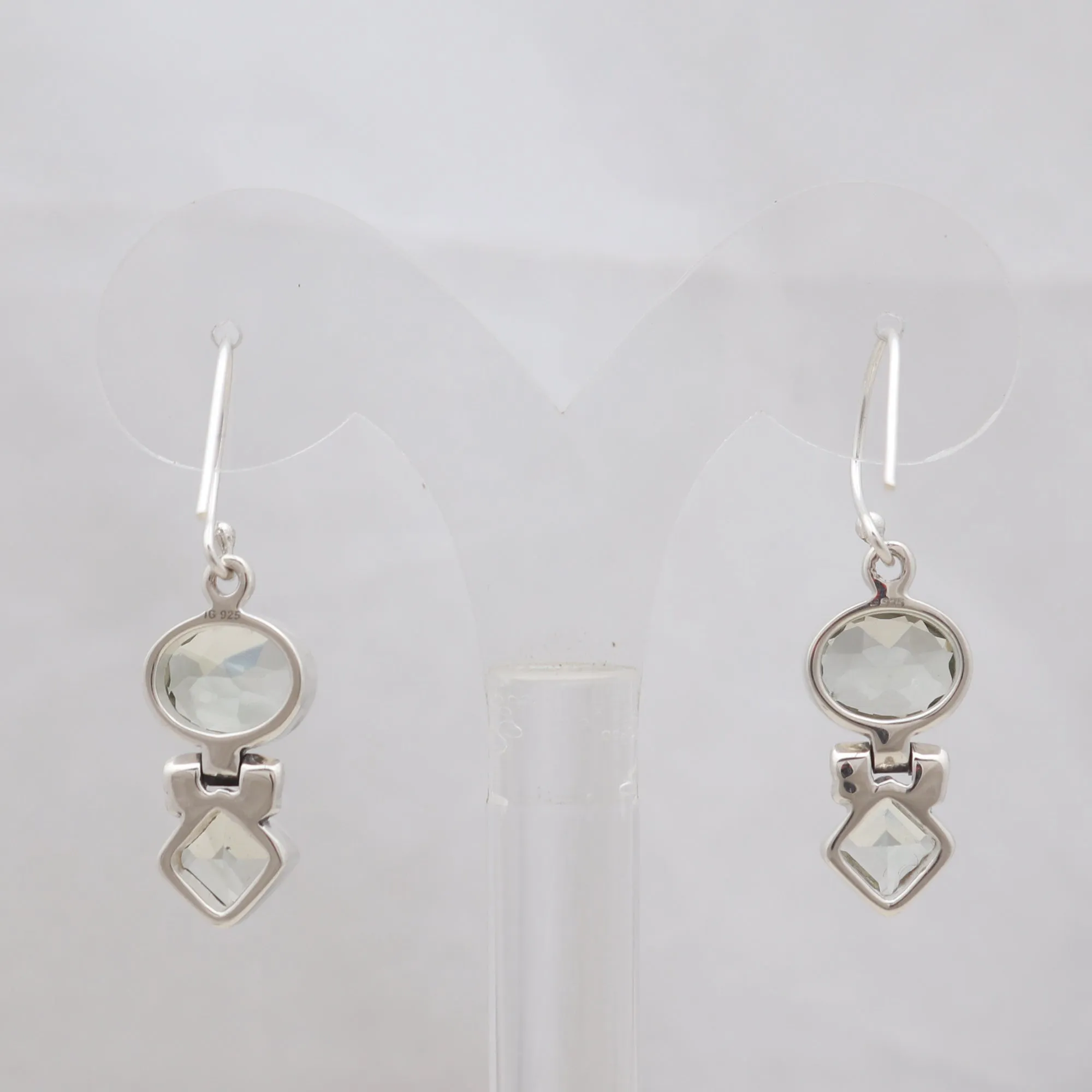 Smoky Quartz Silver Earrings