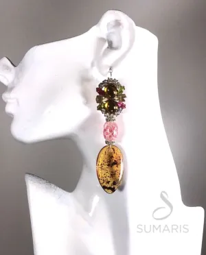 SNAZZY OOAK STATEMENT EARRINGS