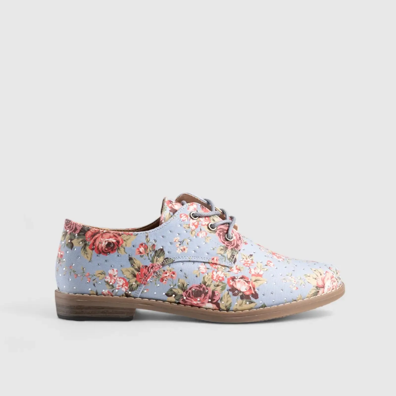 Soft Style Tywin Oxfords Denim Floral 01456