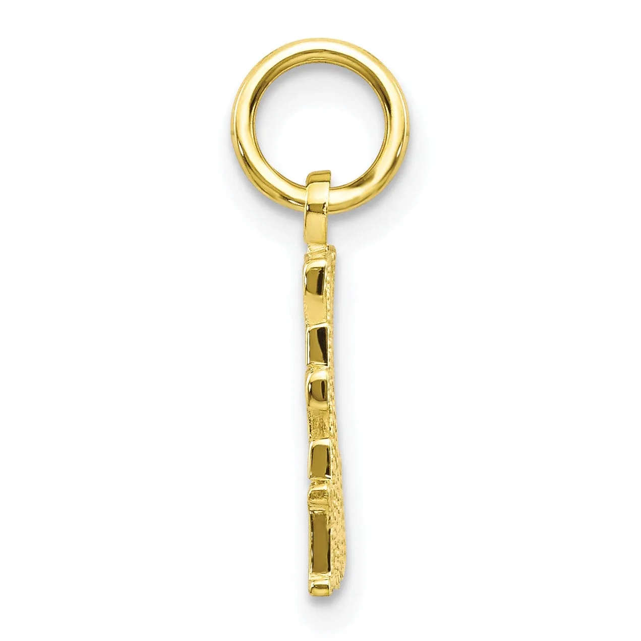 Solid 10k Yellow Gold Live Love Laugh Pendant