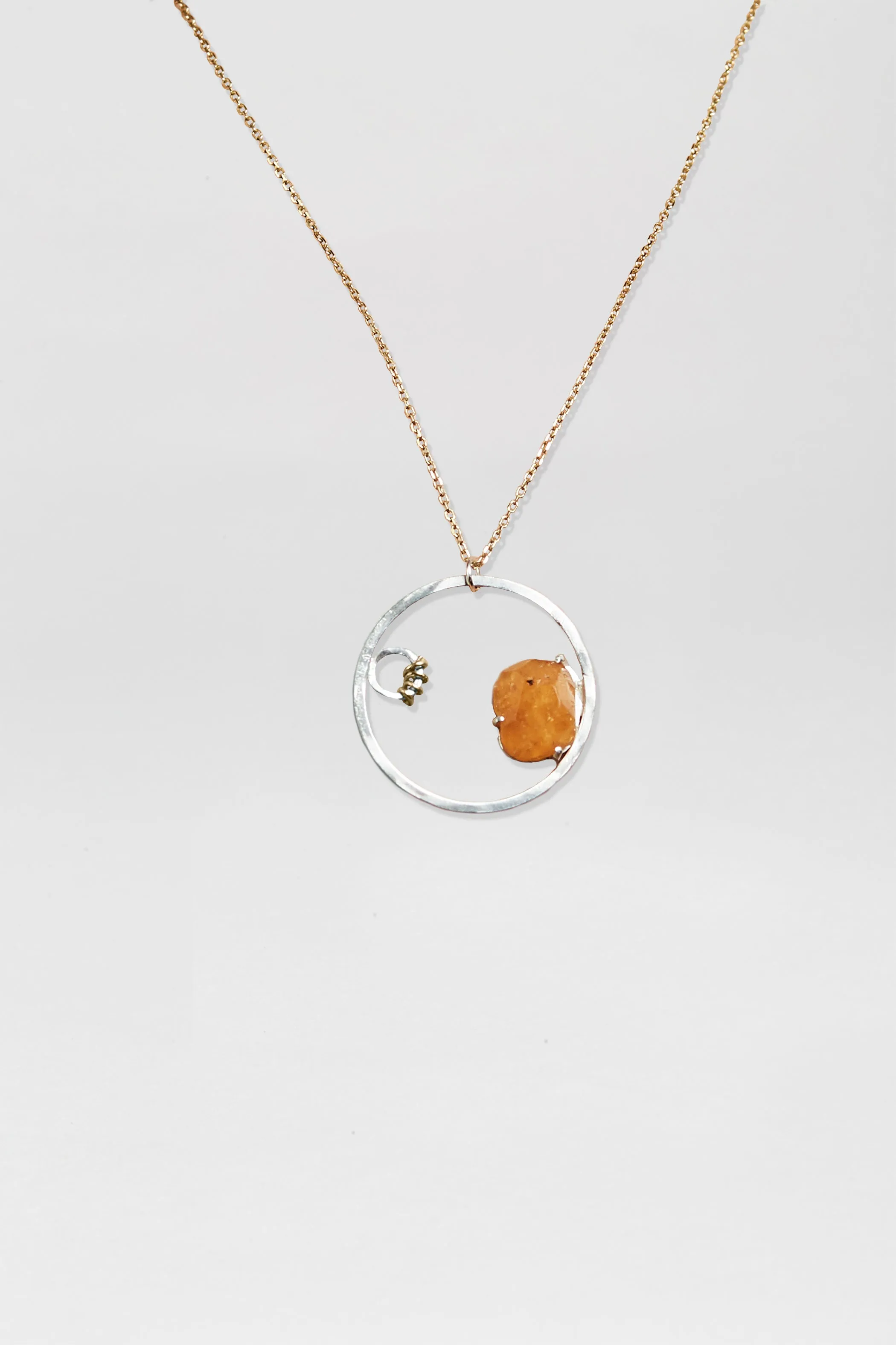 Spessartite Garnet Necklace In The Rough
