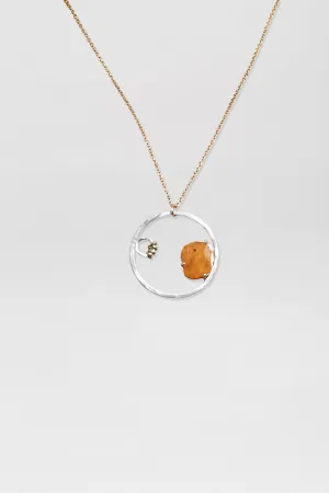 Spessartite Garnet Necklace In The Rough