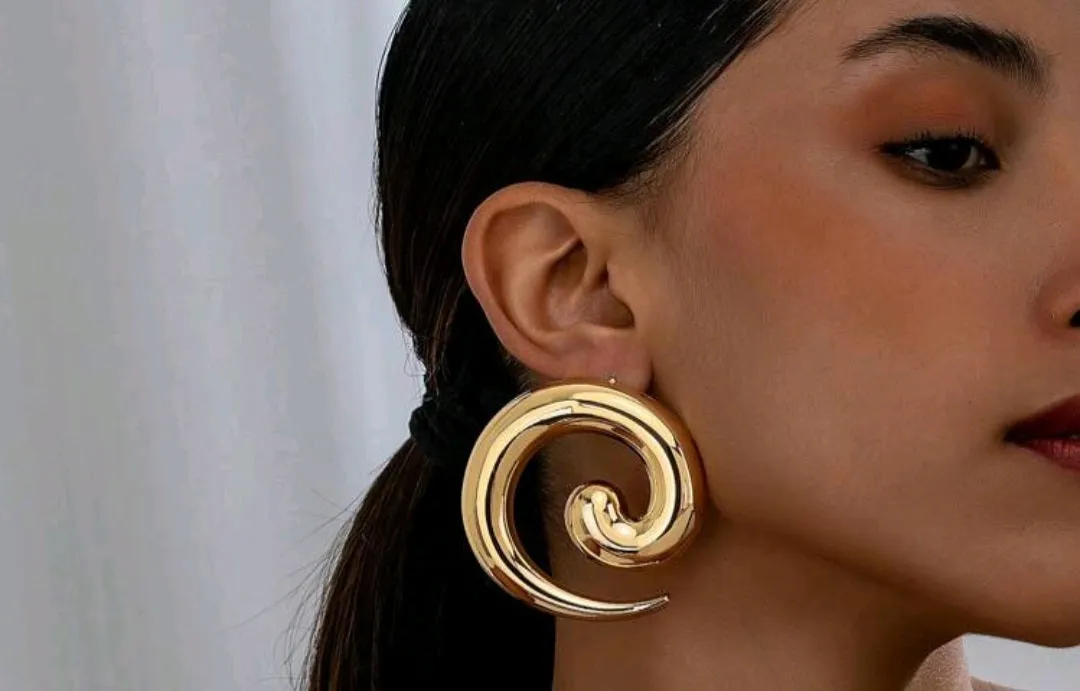 Spiral Statement Earrings