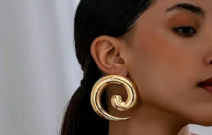 Spiral Statement Earrings