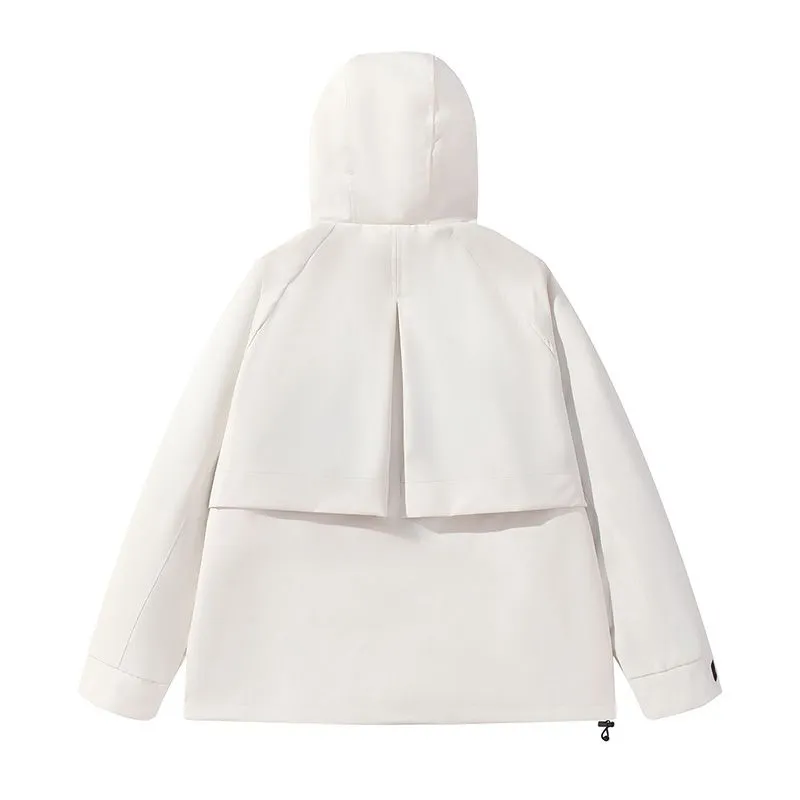 Stain-Resistant Windproof Cargo Rain Coat for Outdoor Adventures